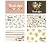 mcyiqihai Thank You Cards Bulk - 48-Pack Thank You Cards, 6 Feminine Floral Designs, Thank You Notes, Envelopes Included, 4 x 6 Inches