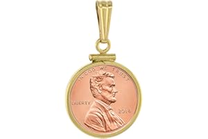 SABRINA SILVER Sterling Silver & Gold Filled Penny Bezel Screw Top 19 mm Coin Edge 1 Cent Coin NOT Included