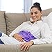 Hot Pockets Microwaveable Hot & Cold Heating Pad for Lower Back & Andomen – Natural Rice Pack with Strap Handle, Reusable & Washable for Comfort & Relaxation - Purple Flowers