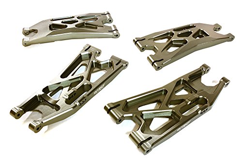 Integy RC Model Hop-ups C27195GUN Billet Machined Lower Suspension Arms (4) for Traxxas X-Maxx 4X4