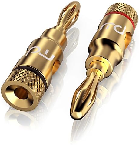 Primewire audio adaptor | HiFi speaker plug | Banana Plug connector | for speaker cables up to 6.8mm | gold-plated contacts | optimum signal transmission | Perfect sound quality