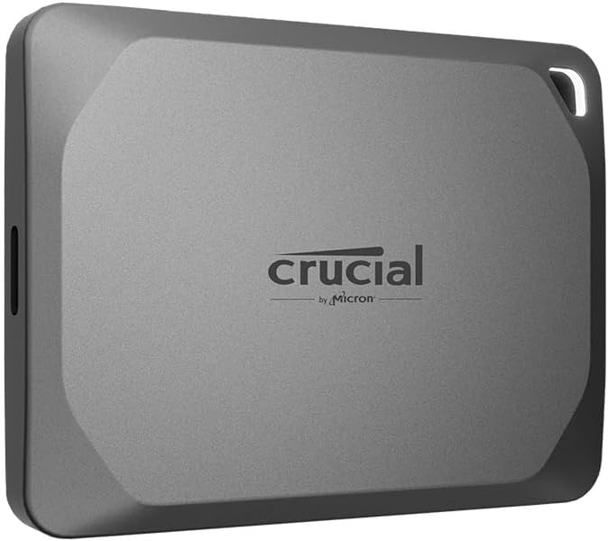 Crucial X9 Pro 4TB Portable SSD USB-C 3.2 IP55 1050MB/s Read/Write