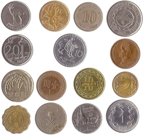 10 Asian Coins Mixed