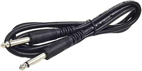 Aux Cord For Electric Guitar - 6 5 Mm To 6 5mm Jack Mono To Mono Audio Cable For Electric Guitar Amplifier Stereo Speaker Record Line 1pc Black Amazon Co Uk Musical Instruments