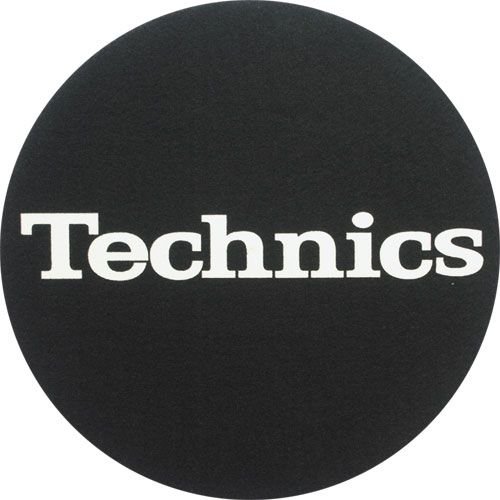2 x Technics DJ Slipmats Black with White Logo Amazon.co.uk Musical