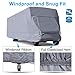 RVMasking Upgraded Waterproof Class C RV Cover, Fits 26'-29' RVs - Easy Installaiton Anti-UV Ripstop Camper Cover with Adhesive Repair Patch