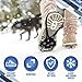Ice Grippers Cleats for Shoes and Boots - 2 Pack Anti Slip Shoe Grip Crampons Spikes for Snow and Ice Make Winter Walking Safer and Provide Stability for Both Men and Women