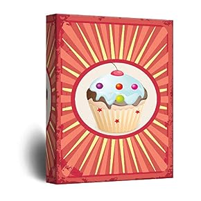Cupcake Concept Vintage Style Art