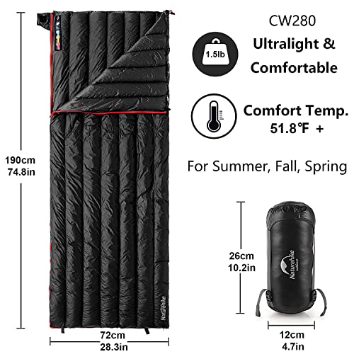 Naturehike Down Sleeping Bag 800 Fill Power Lightweight Compact for