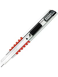 NT Cutter Aluminum Die-Cast Cushioned Grip Auto-Lock Utility Knife (A-400GRP)
