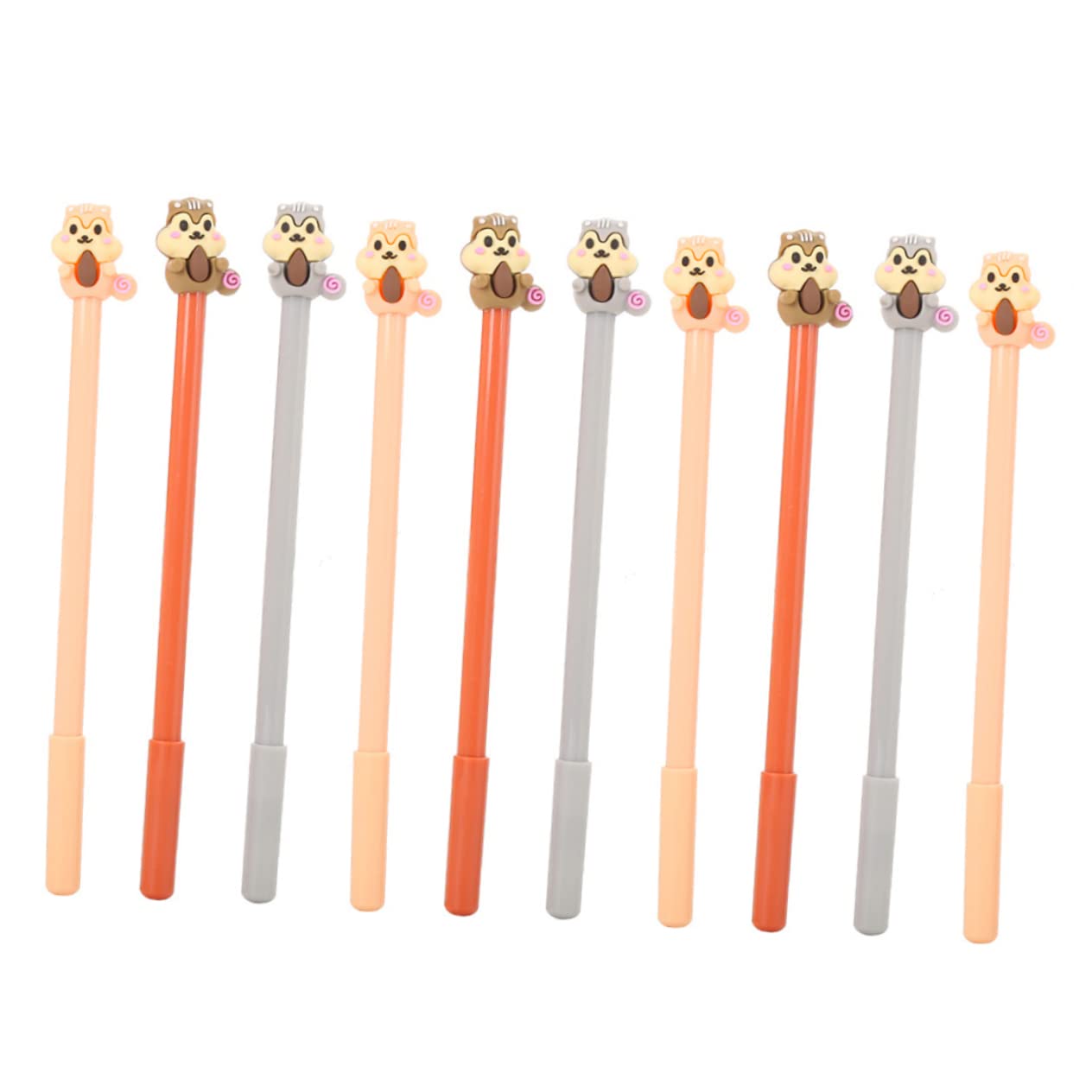 STOBOK 10 pcs Adorable Gel Pens Creative Ink Pens Students Stationery Assorted style Cartoon Marker