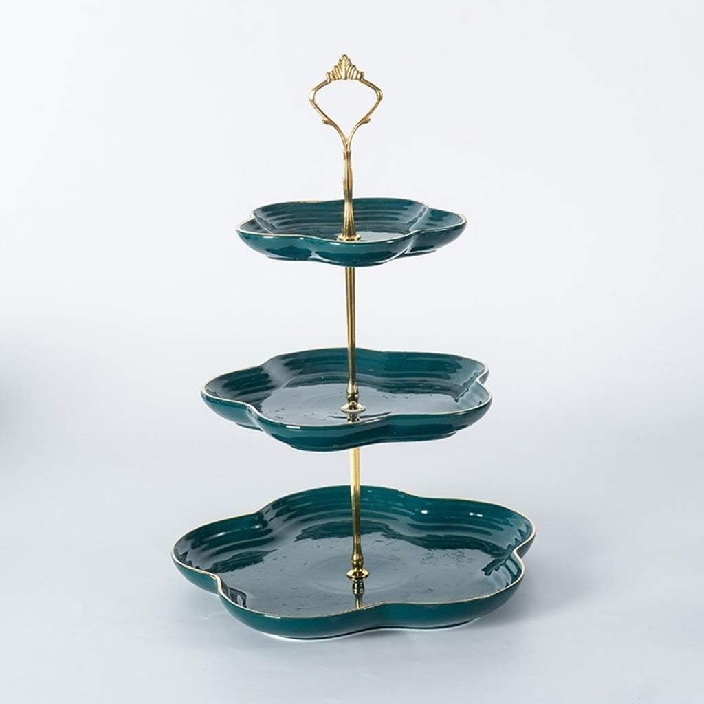 Plateau De Fruits Multicouche Gateau Plateau De Desserts Restaurant Presentoir Pour Hotels Plateau De Degustation Cafe Vert Malachite Stand De G Szq Cloches A Fromage Plateau De Service En Porcelaine Vaisselle Et Arts