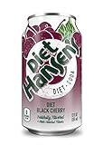 Diet Hansen's Soda (Diet Black Cherry, 12 fl oz, Pack of 24)