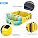 Gonex Kids Ski Goggles Anti Fog Snow Board Goggoles for Youth Children Toddler (Yellow)