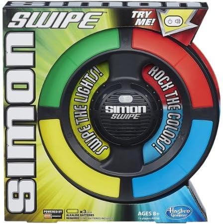 Simon Swipe Game Requires 3 AA Batteries (Demo Batteries Included)