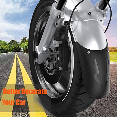 Carrfan Universal Motorcycle Front Rear Fender Extension Extender for Honda Kawasaki KTM - Thumbnail 3