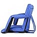 Leader Accessories Stadium Seat Cozy Portable Reclining Seat Folding Bleacher Chair with Arm rest,Royal Blue