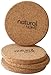 Natural Home Decor Cork Coaster, Set of 4