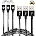 iPhone Cable SGIN,3Pack 6FT Nylon Braided Cord Lightning to USB iPhone Charging Charger for iPhone 7,7 Plus,6S,6 Plus,SE,5S,5,iPad,iPod Nano 7(Black White)