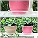 CandyHome 6 Pieces of 10 Inch Plastic Clear Plant Saucers Pot Trays for Indoor Outdoor Household and Garden Assorted, 1-White
