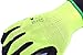 1516 6 Pairs Pack Premium High Visibility Low emissions Green Work and gardening Gloves for Men and Women.MicroFoam Textured Coated Palm and Fingers Gloves for Gardening Work, Size Large