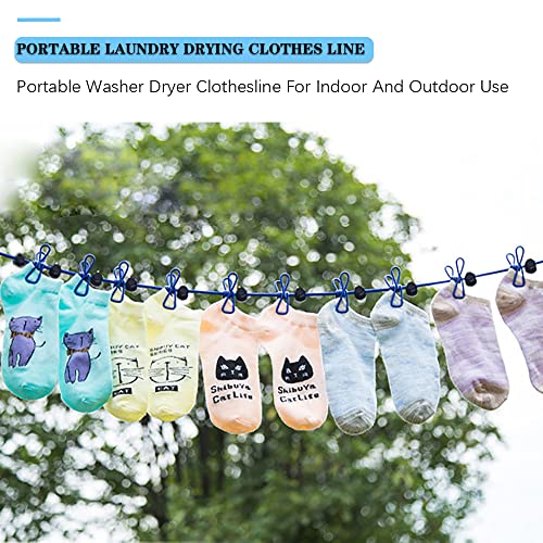 HSNNXY Portable Travel Clothesline, Adjustable Windproof Camping