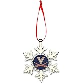 Virginia Cavaliers Snowflake Christmas Ornament