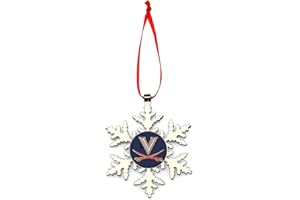 COLLEGIATE PULSE Virginia Cavaliers Snowflake Christmas Ornament