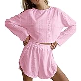 Pajamas for Women Set 2 Piece Soft Pjs Lounge Sets Cut-out Design High-Slit Loungewear Sexy Sleepwear(S-XL)