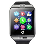 Smart Watch Beaulyn Bluetooth Smartwatch with SIM Card Slot \Camera\Touch Screen,Sweatproof Phones Wrist Watch Sports Fitness Tracker Compatible with iPhone Android for Men Women