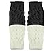Coromose 2015 Women Leg Warmer Knit Boot Socks Topper Cuff (Black)