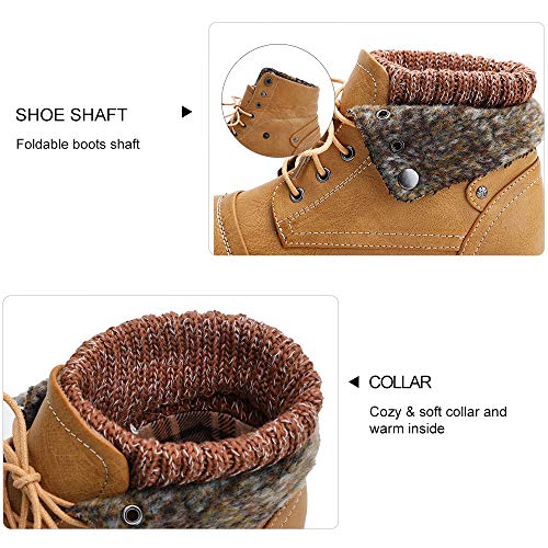 Moda-Chics-Womens-Combat-Style-Lace-up-Ankle-Booties-with-Fur