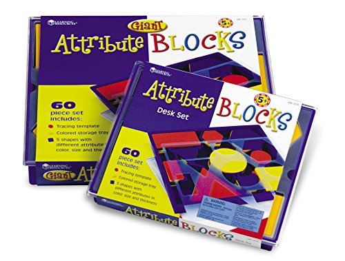 Learning Resources Attribute Blocks Desk Set In Tray