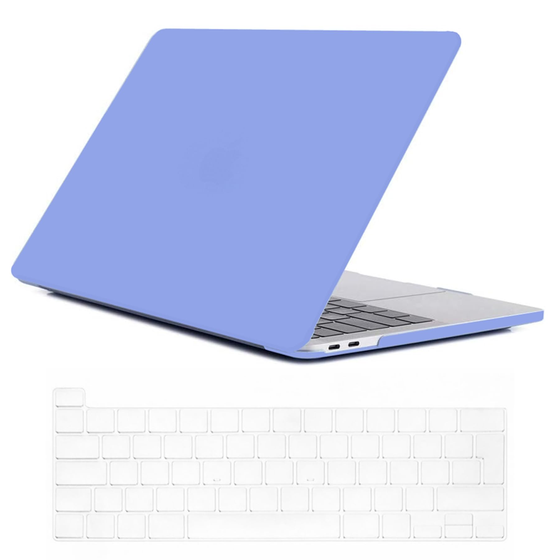 Se7enline Compatible with Macbook Pro 16 inch Case 2019/2020 Smooth Hard Shell Laptop Cover for MacBook Pro 16-inch A2141 with Touch Bar Touch ID with UK Layout TPU Keyboard Cover, Serenity Blue
