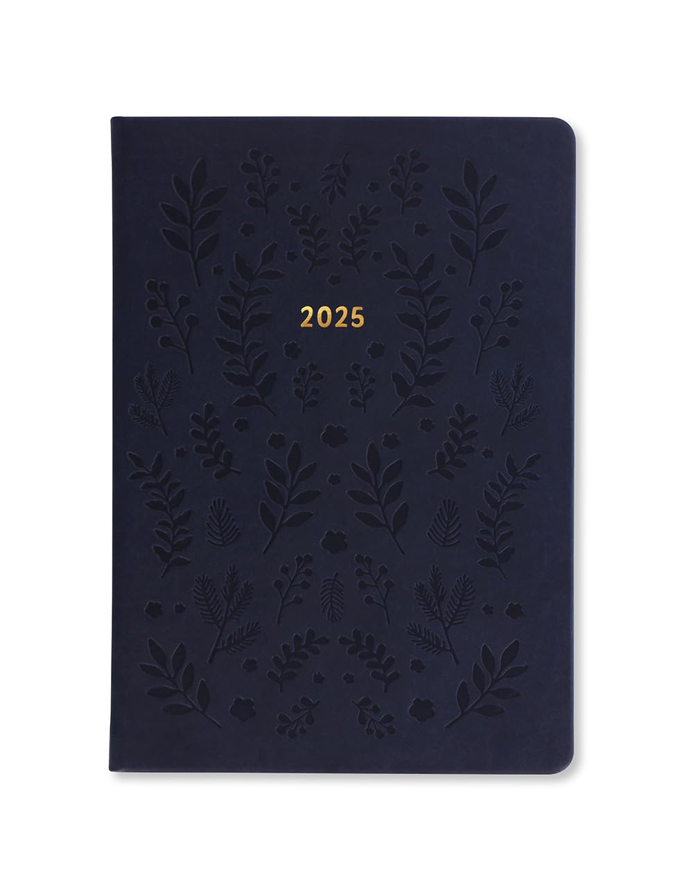 Letts of London Woodland A5 week to view 2025 diary - navy