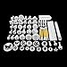 Tebery 21 Sets/ 68pcs Cake Decoration Tool Kit, Homemade Modeling Tools For Fondant Cake Cookie Cutter Mold Sugarcraft Icing Decorating