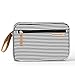 Stylish Portable Diaper Changing Pad – Diaper Clutch Bag - by Kute ‘n’ Koo – Fashion and Function in One Bag – Designed in NYC and Much More …(Black and White French Stripe)
