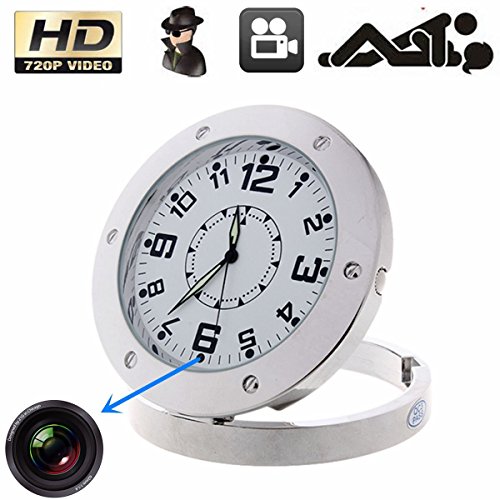 fannuoyi Security Camera Clock Video Recorder Cam Sound Motion Detector Mini DVR Nanny Cam