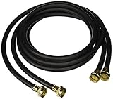 Certified Appliance Accessories Black Rubber Washing Machine Hose, 8 Foot, Hot/Cold Twin Pack
