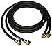 Certified Appliance Accessories Black Rubber Washing Machine Hose, 8 Foot, Hot/Cold Twin Pack