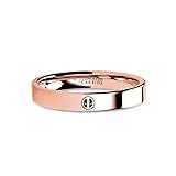 Marvel Deadpool Mask Engraved Rose Gold Tungsten