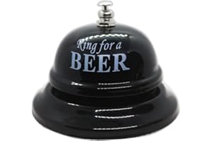 KiaoTime Desk Kitchen Bar Counter Top Service Call Bell - Ring for a Beer Reception Desk Top Bell - Stage Hens Party Wedding Accessory