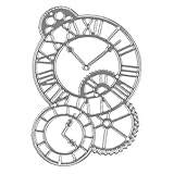 Stencil ZTY66, Metal Clock Cutting Dies Cut Dies Template Mould for DIY Scrapbook Album Paper Card