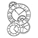 Stencil ZTY66, Metal Clock Cutting Dies Cut Dies Template Mould for DIY Scrapbook Album Paper Card