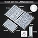 Mtlee 13 Pieces Assorted Designs Resin Casting Molds Silicone Jewelry Making Molds Set with 100 Pieces Mini Screw Eye Pins for Jewelry Pendants DIY