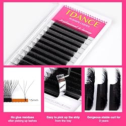 TDANCE W Eyelash Extensions 4D Premade Fans W
