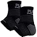 Ankle Support Brace – Compression Sleeve with Adjustable Strap, Perfect Fit – Great for Running, Ankle Sprains (S/M, Black - 1 PAIR (two sleeves))