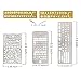 Deoot Pack of 5 Stainless Steel Drawing Painting Stencils Scale Template Sets Graphics Stencils for Bullet Journal, Scrapbooking, Card and Craft Projects