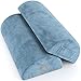 Foot Rest Cushion Under Desk - Pack of Two - Doubles As Back and Knee Support - Half-Moon Ergonomic Memory Foam Footrest Bolster Pillows