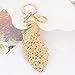 Reizteko Majestic Peacock Keychain Blingbling Crystal Charm for Feather Fans Key Chain Bird Animal Lovers Rhinestone Diamond Key Ring Holder Purse Bag Car Hanging Pendant Decoration Gift (Mix-colored)